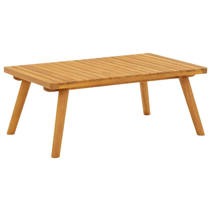 vidaXL Garden Coffee Table | Golden brown | Solid acacia wood | 90x55x35 cm