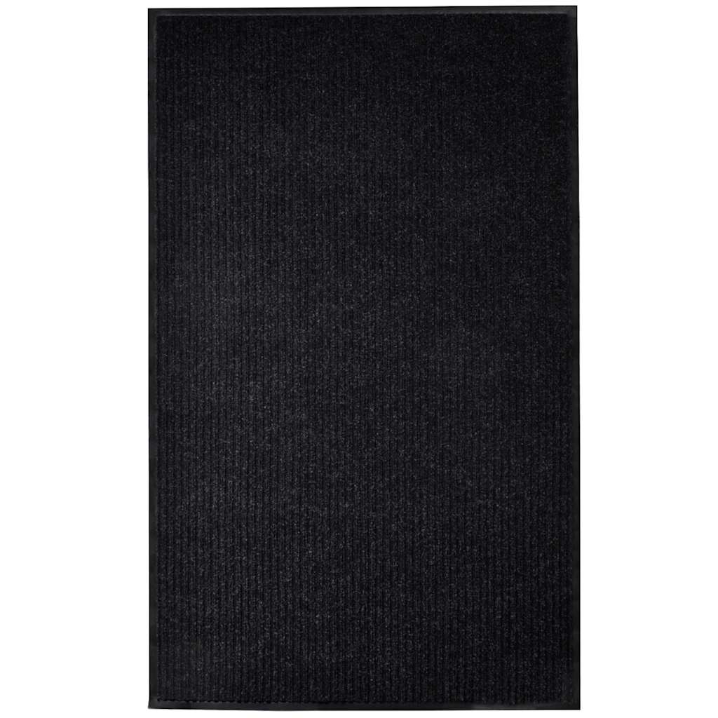 vidaXL Door Mat Black 117x220 cm PVC