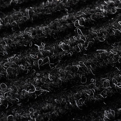 vidaXL Door Mat Black 117x220 cm PVC