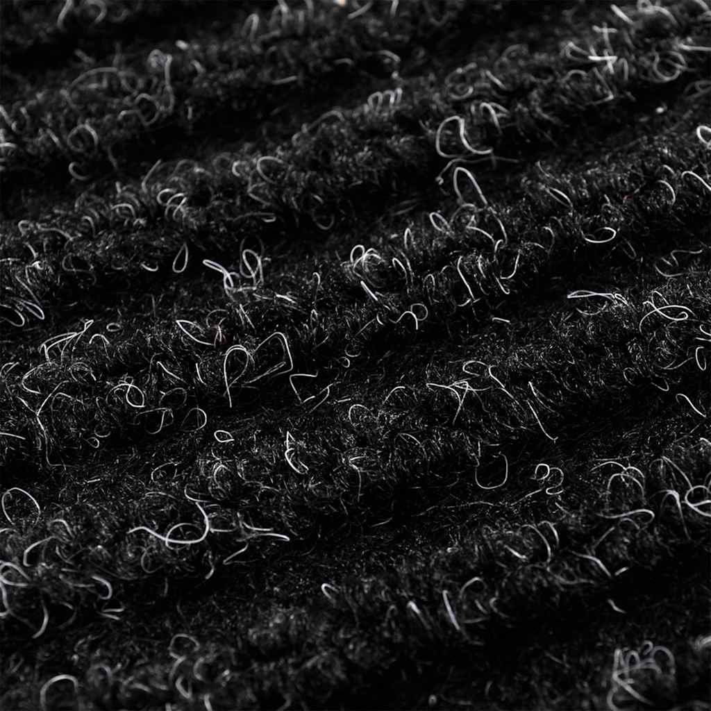 vidaXL Door Mat Black 117x220 cm PVC