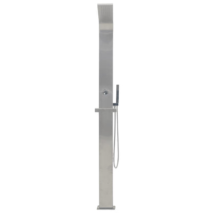 vidaXL Outdoor Shower Stainless Steel Curved