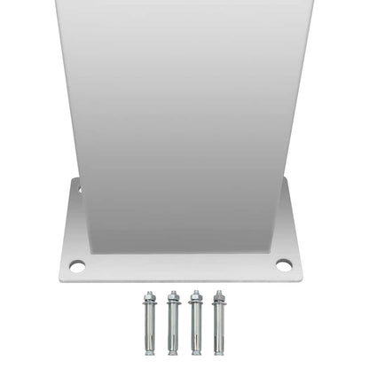 vidaXL Outdoor Shower Stainless Steel Square