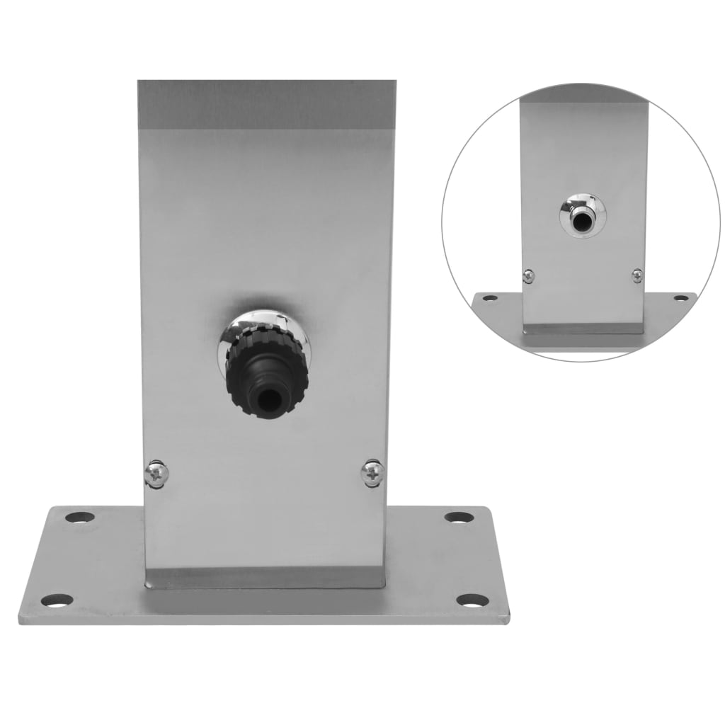 vidaXL Outdoor Shower Stainless Steel Double Jets