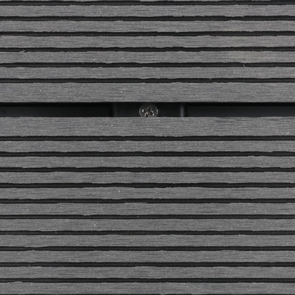 vidaXL Outdoor Shower Tray WPC Stainless Steel 110x62 cm Grey