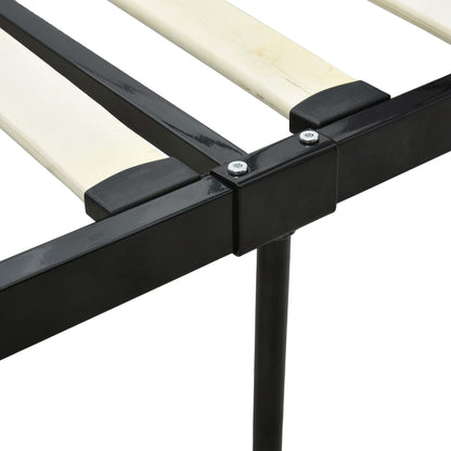 vidaXL Bed Frame | Black | Metal | Double | Durable | Bed Frame | Rectangular