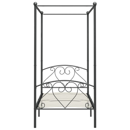 vidaXL Bed Frame | Grey | Metal | Double | Durable | Bed Frame | Rectangular