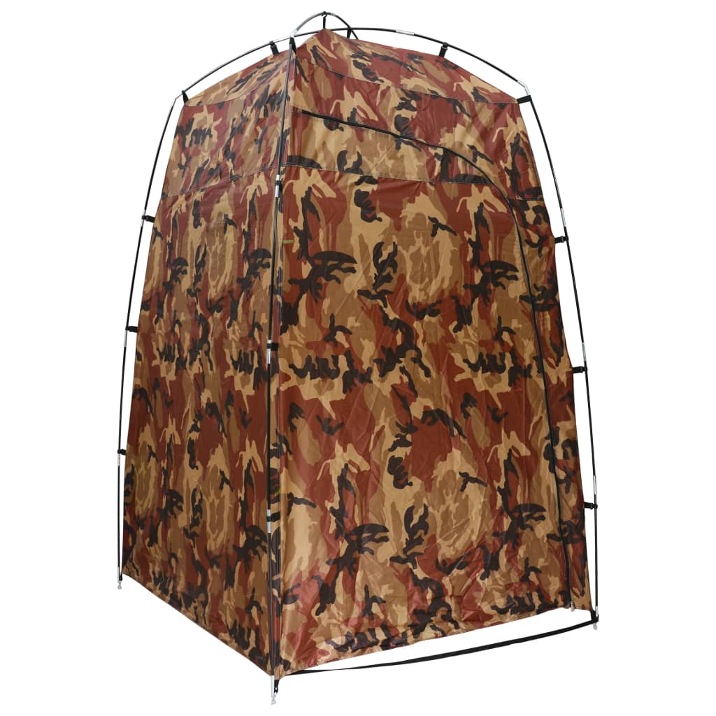 vidaXL Shower/WC/Changing Tent Camouflage
