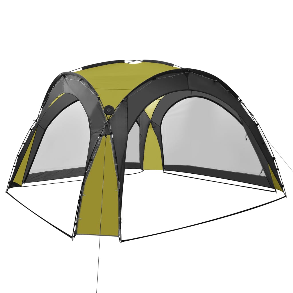 vidaXL Party Tent | Green | Fiberglass frame | Large | UV-resistant materials
