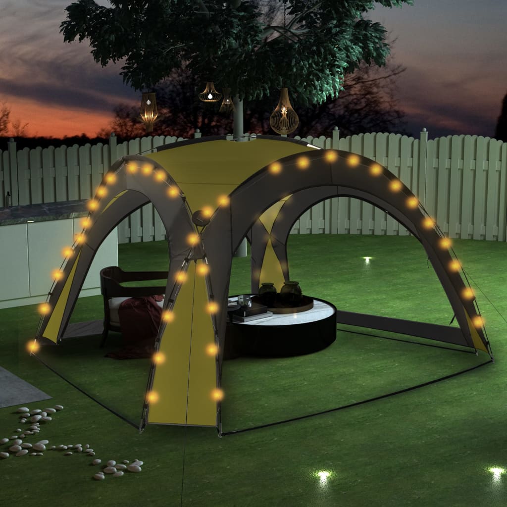 vidaXL Party Tent | Green | Fiberglass frame | Large | UV-resistant materials