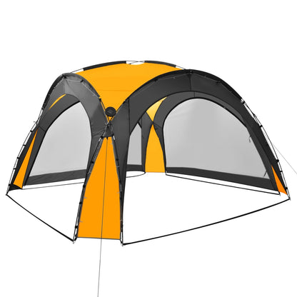 vidaXL Party Tent | Yellow | Polyester with PA coating | 3.6m x 3.6m x 2.3m