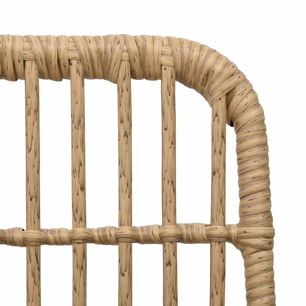 48583 vidaXL 3 Piece Bistro Set Poly Rattan Oak