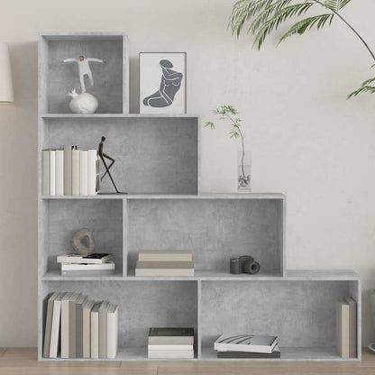 vidaXL Book Cabinet/Room Divider Concrete Grey 155x24x160 cm