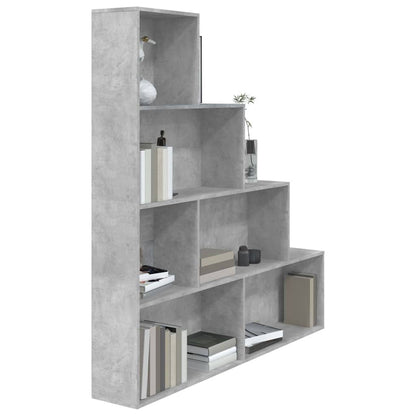 vidaXL Book Cabinet/Room Divider Concrete Grey 155x24x160 cm