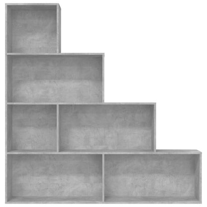 vidaXL Book Cabinet/Room Divider Concrete Grey 155x24x160 cm