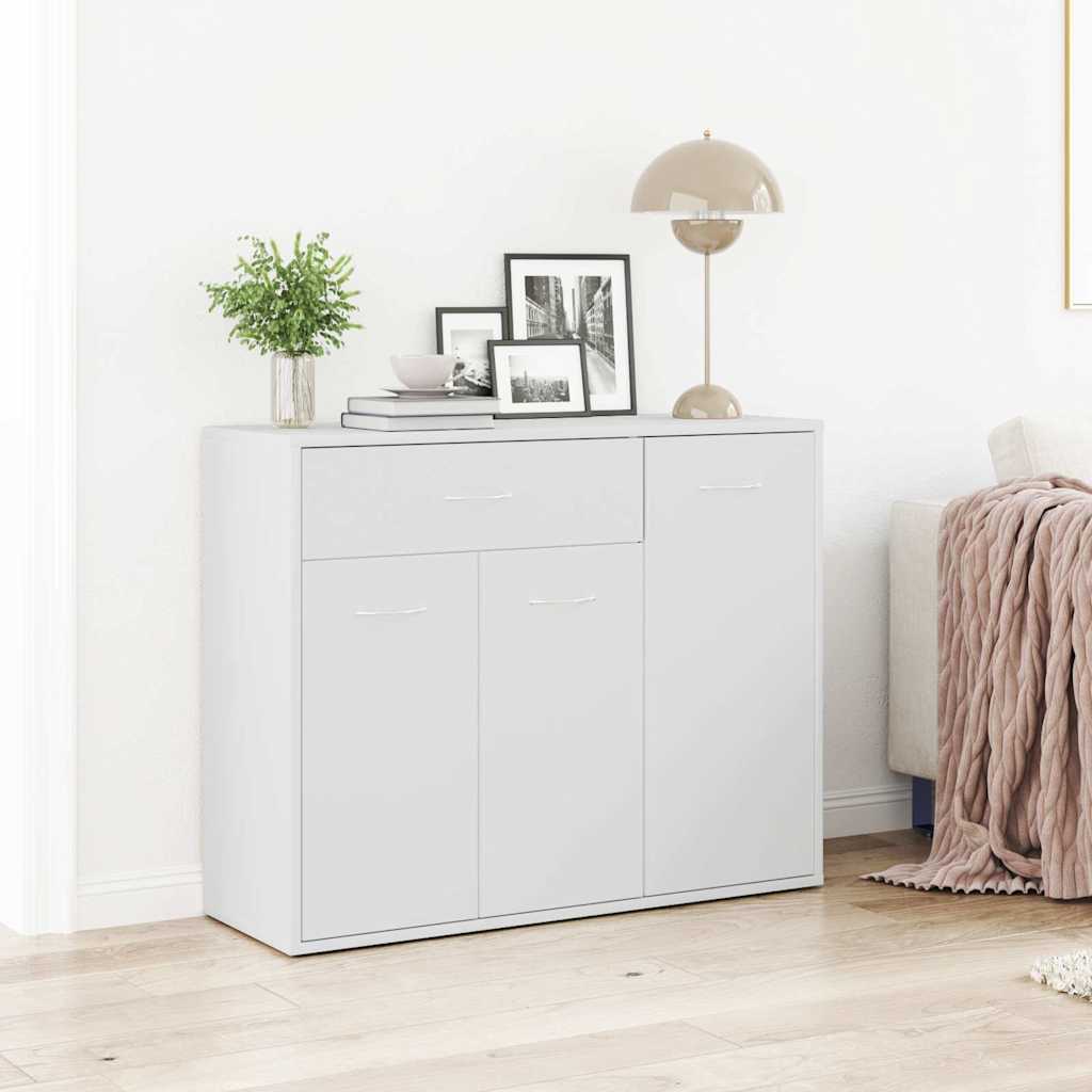 800675 vidaXL Sideboard White 88x30x70 cm Engineered Wood