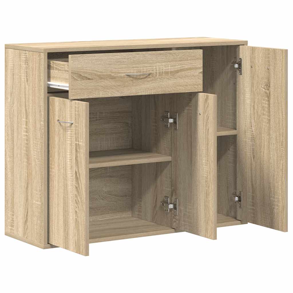 vidaXL Sideboard Sonoma Oak 88x30x70 cm Engineered Wood
