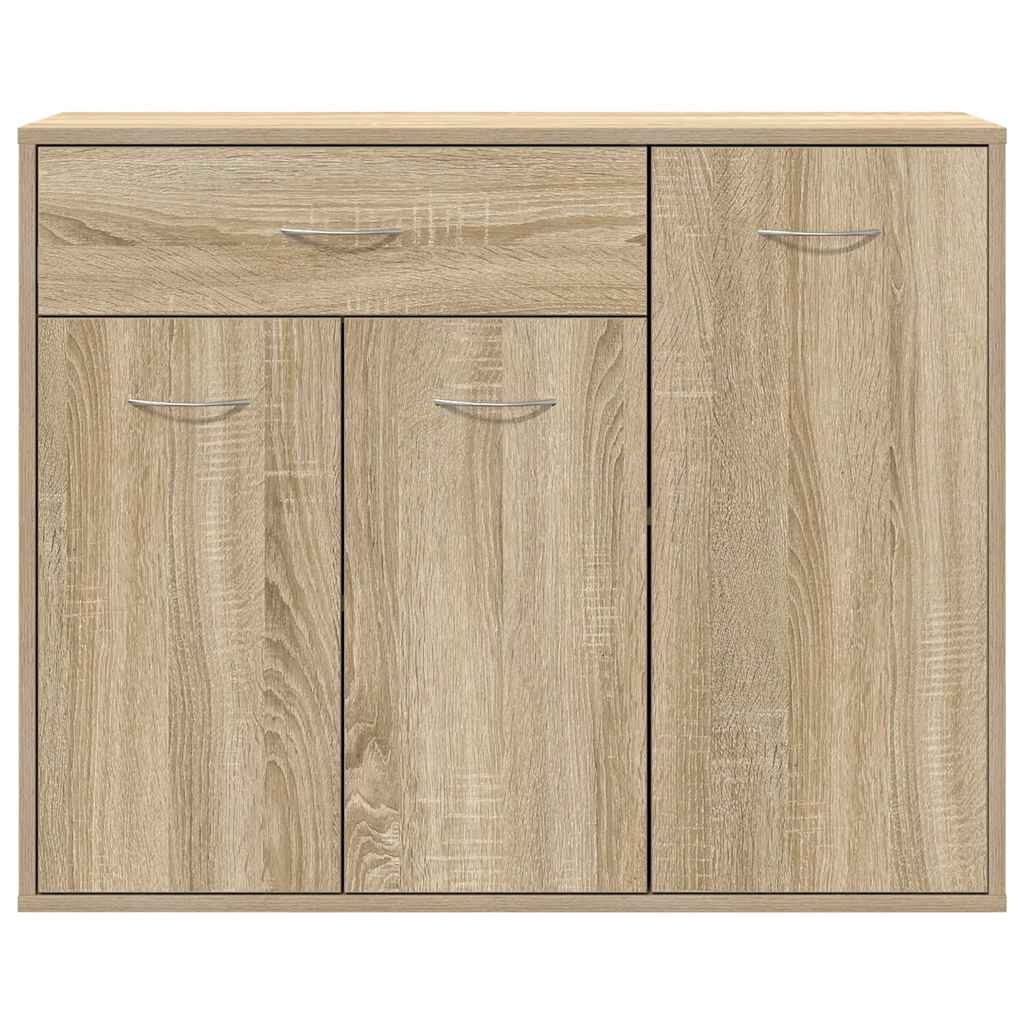 vidaXL Sideboard Sonoma Oak 88x30x70 cm Engineered Wood