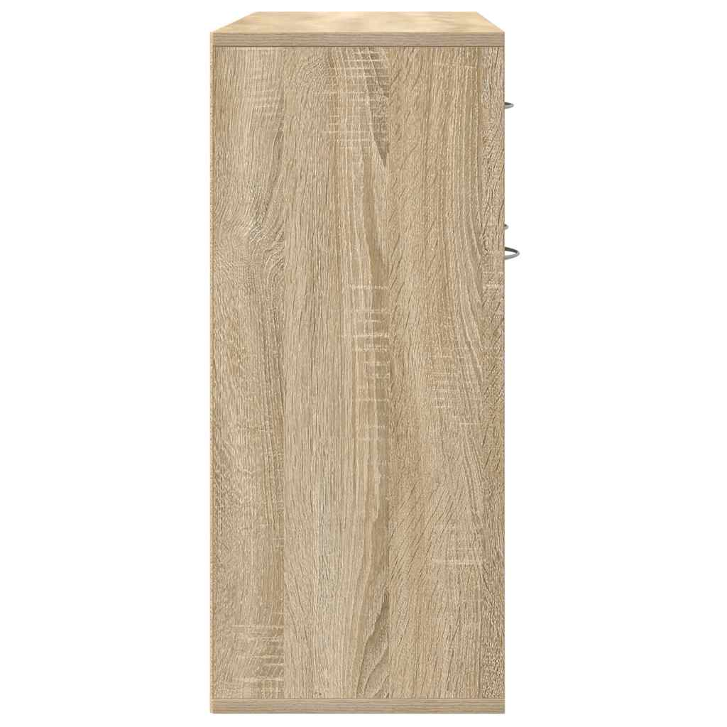 vidaXL Sideboard Sonoma Oak 88x30x70 cm Engineered Wood