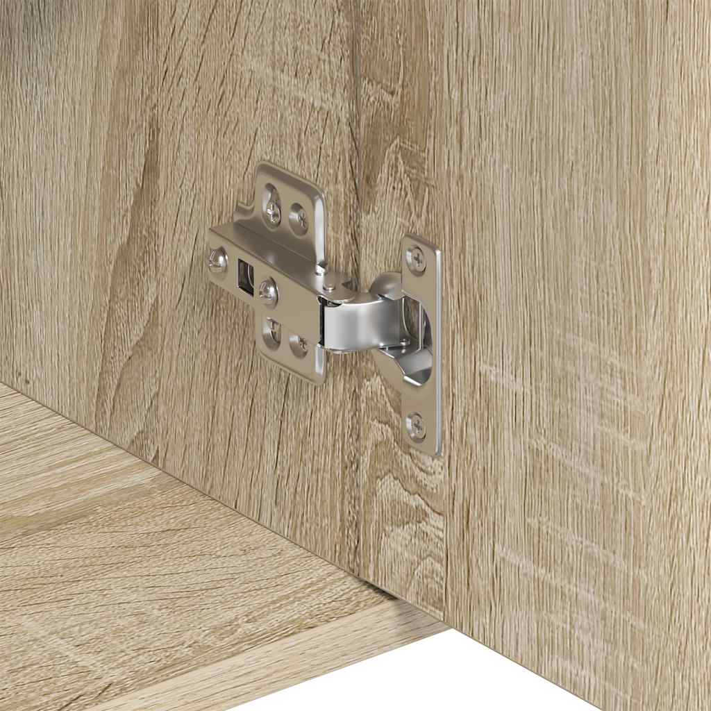 vidaXL Sideboard Sonoma Oak 88x30x70 cm Engineered Wood
