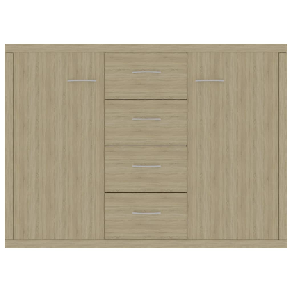 vidaXL Sideboard Sonoma Oak 88x30x65 cm Engineered Wood