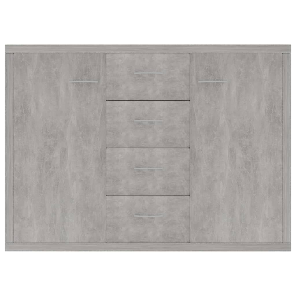 vidaXL Sideboard Concrete Grey 88x30x65 cm Engineered Wood