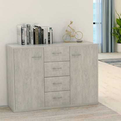 vidaXL Sideboard Concrete Grey 88x30x65 cm Engineered Wood