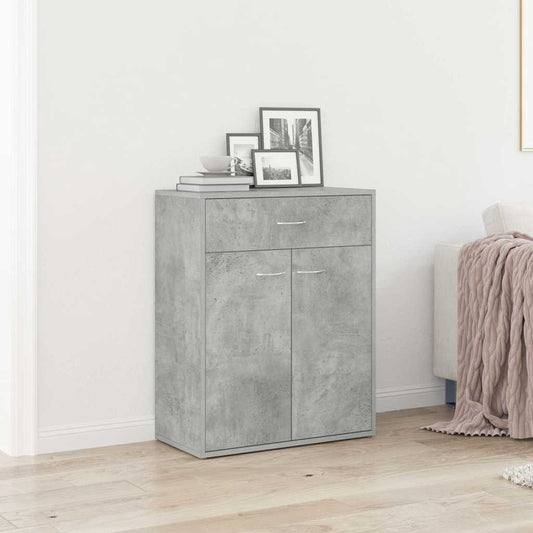 800715 vidaXL Sideboard Concrete Grey 60x30x75 cm Engineered Wood