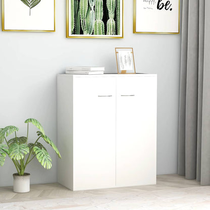 800729 vidaXL Sideboard White 60x30x75 cm Engineered Wood