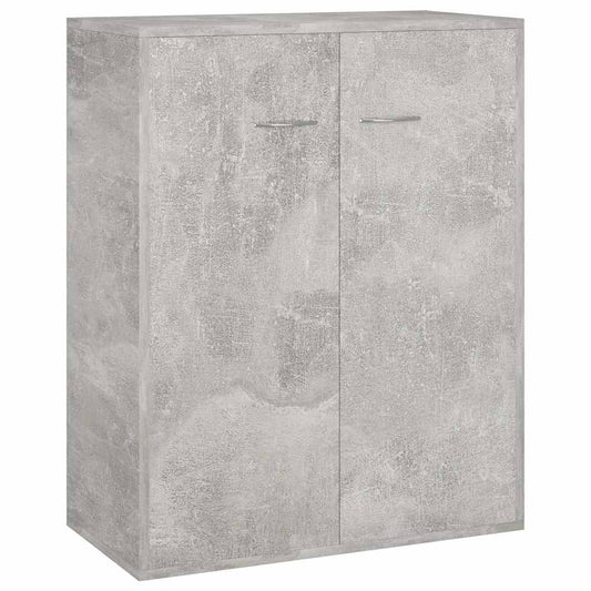 800733 vidaXL Sideboard Concrete Grey 60x30x75 cm Engineered Wood