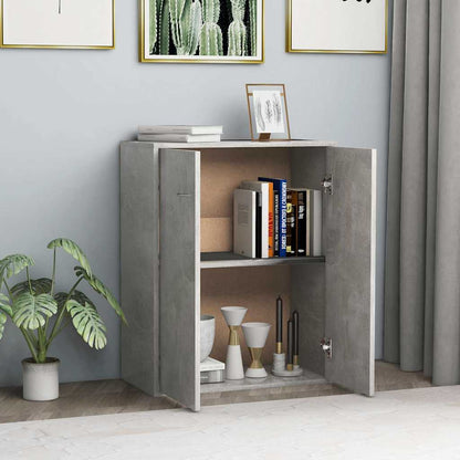 800733 vidaXL Sideboard Concrete Grey 60x30x75 cm Engineered Wood