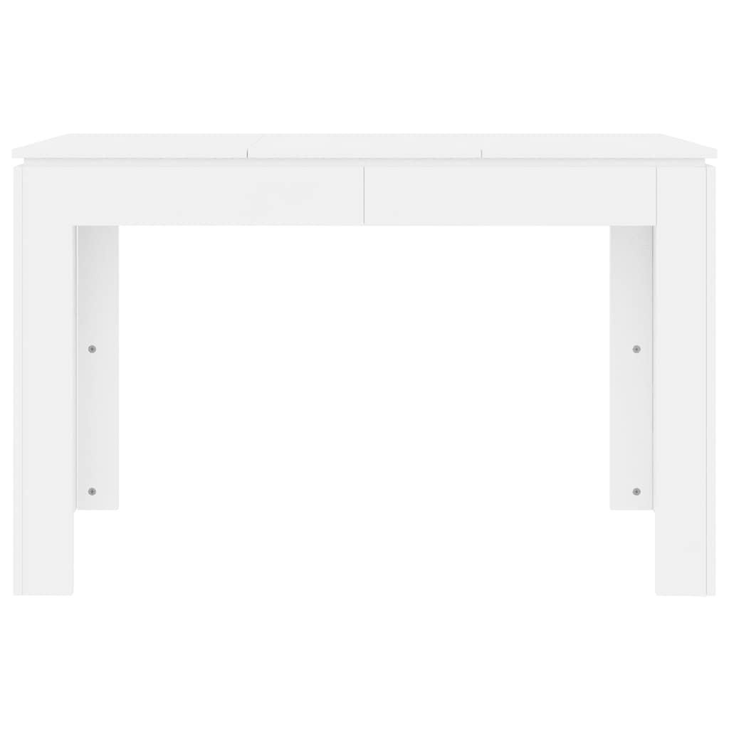 vidaXL Dining Table White 120x60x76 cm Engineered Wood