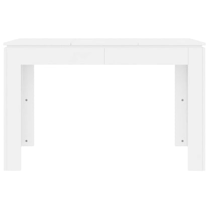 vidaXL Dining Table White 120x60x76 cm Engineered Wood