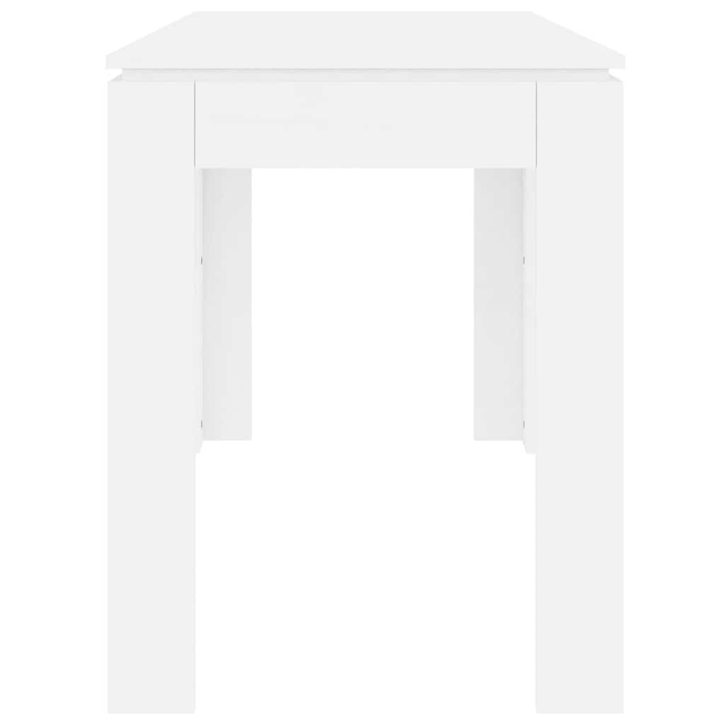 vidaXL Dining Table White 120x60x76 cm Engineered Wood