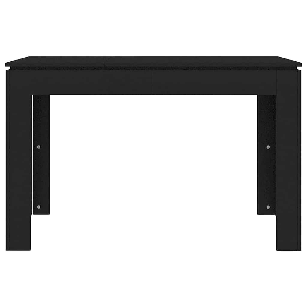 vidaXL Dining Table Black 120x60x76 cm Engineered Wood