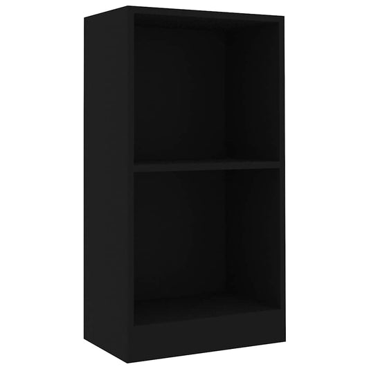 vidaXL Bookcase Black 40x24x75 cm Engineered Wood