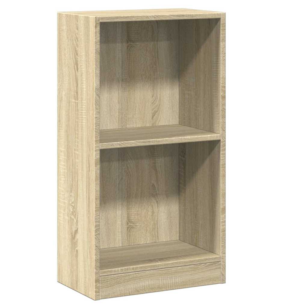vidaXL Bookcase Sonoma Oak 40x24x75 cm Engineered Wood