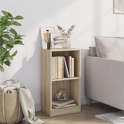 vidaXL Bookcase Sonoma Oak 40x24x75 cm Engineered Wood