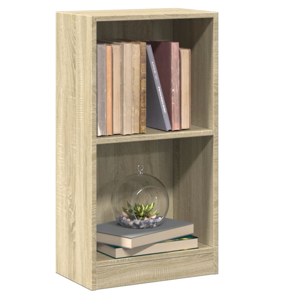 vidaXL Bookcase Sonoma Oak 40x24x75 cm Engineered Wood