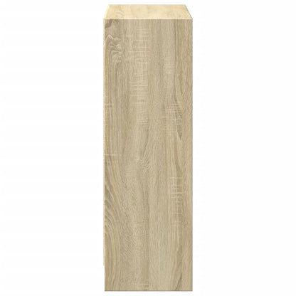 vidaXL Bookcase Sonoma Oak 40x24x75 cm Engineered Wood