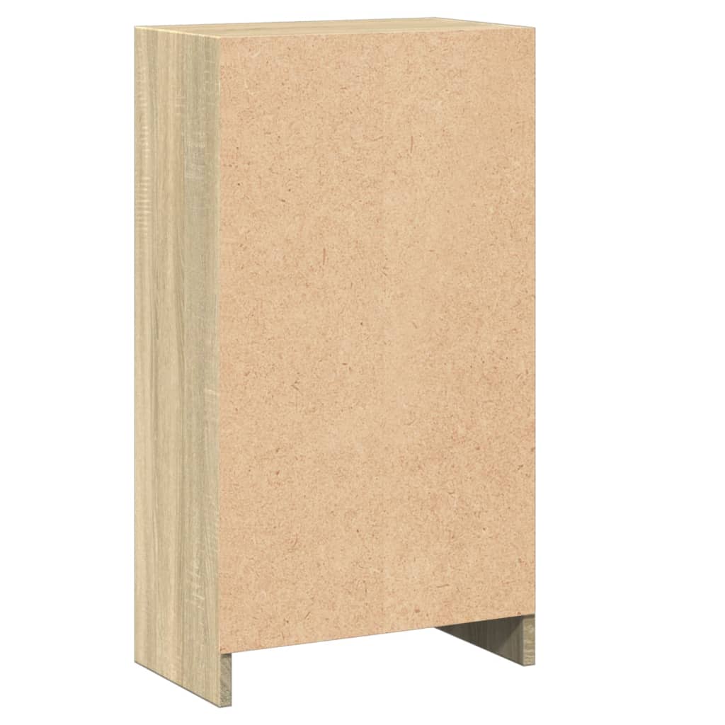 vidaXL Bookcase Sonoma Oak 40x24x75 cm Engineered Wood