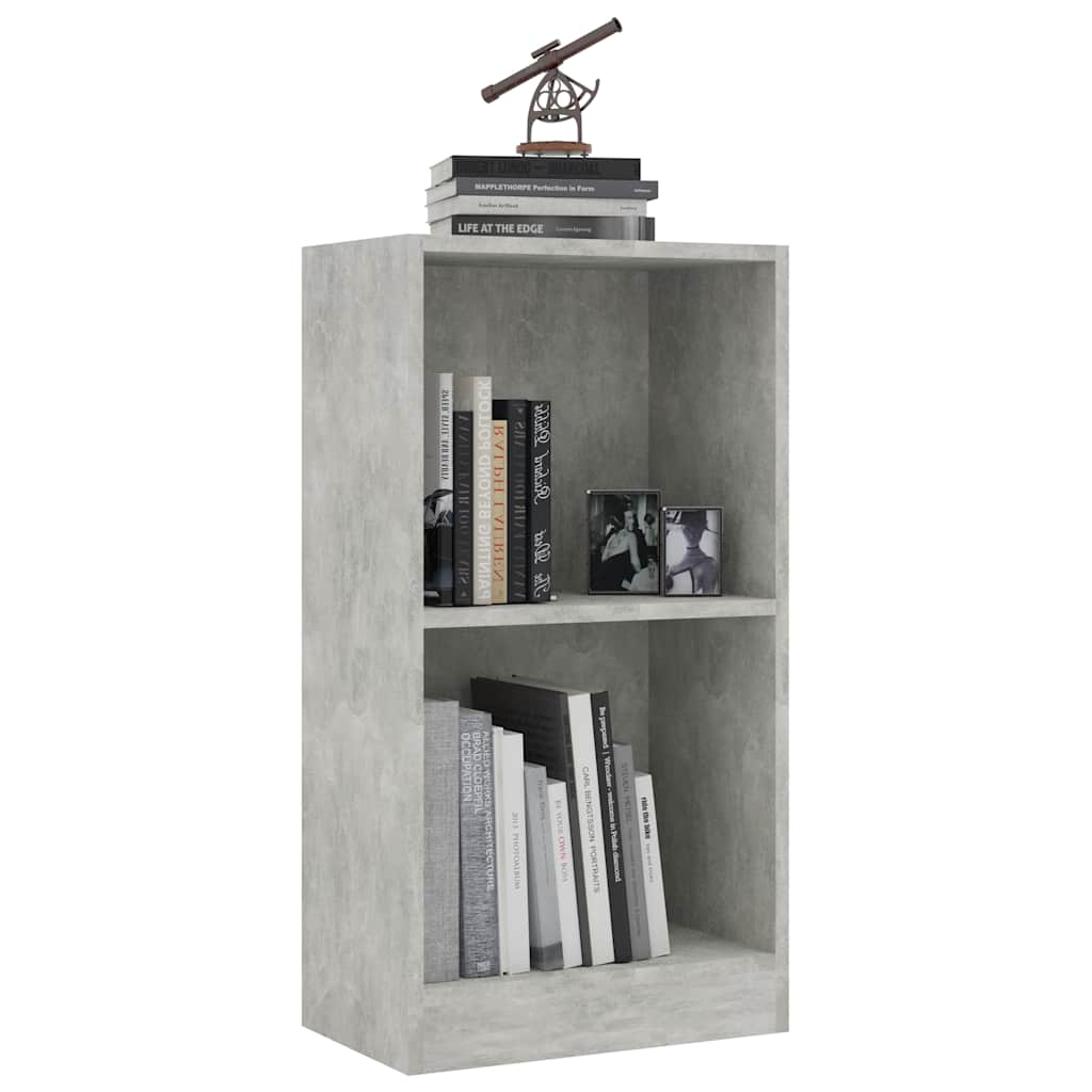 vidaXL Bookcase Concrete Grey 40x24x75 cm Engineered Wood