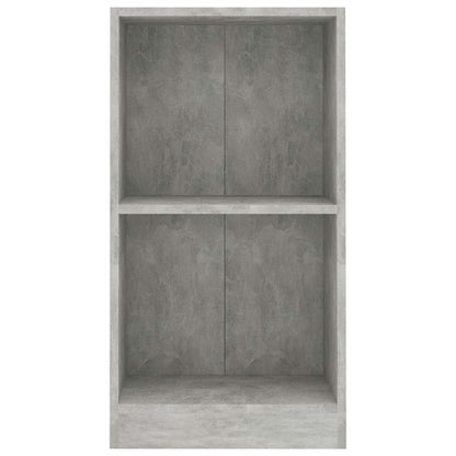 vidaXL Bookcase Concrete Grey 40x24x75 cm Engineered Wood