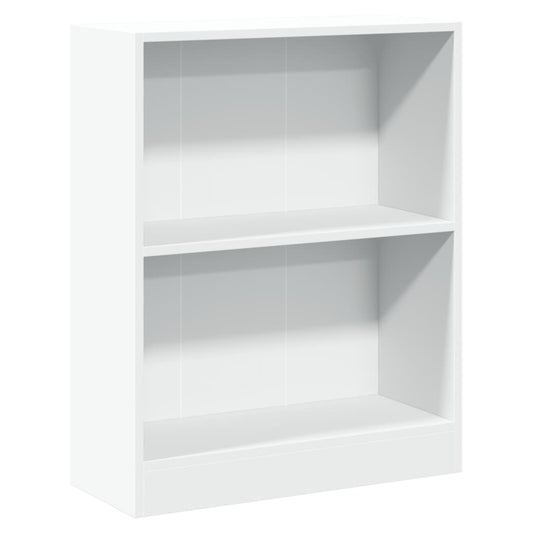 800855 vidaXL Bookshelf White 60x24x76 cm Engineered Wood