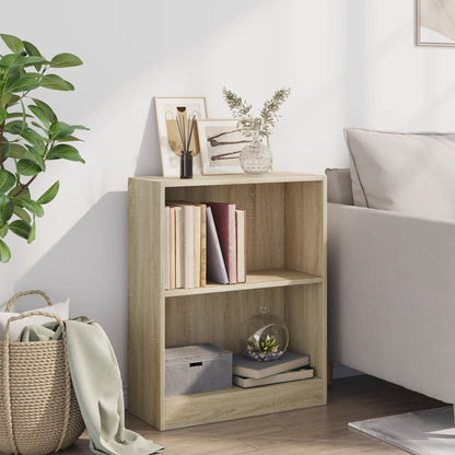 800858 vidaXL Bookshelf Sonoma Oak 60x24x76 cm Engineered Wood