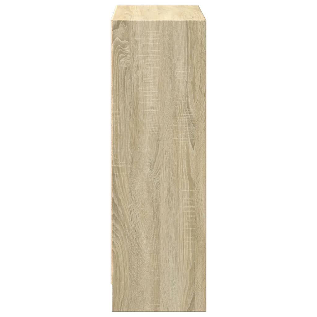 800858 vidaXL Bookshelf Sonoma Oak 60x24x76 cm Engineered Wood
