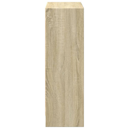 800858 vidaXL Bookshelf Sonoma Oak 60x24x76 cm Engineered Wood