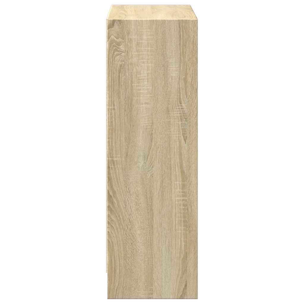 800858 vidaXL Bookshelf Sonoma Oak 60x24x76 cm Engineered Wood