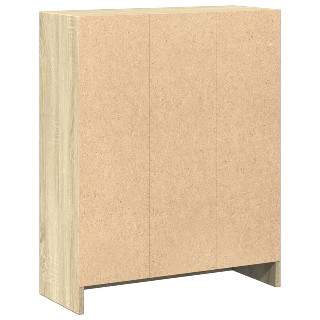 800858 vidaXL Bookshelf Sonoma Oak 60x24x76 cm Engineered Wood