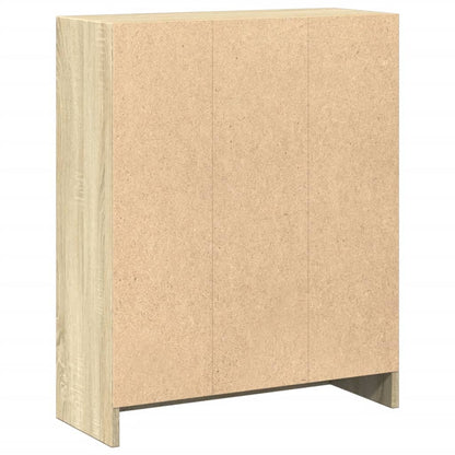 800858 vidaXL Bookshelf Sonoma Oak 60x24x76 cm Engineered Wood