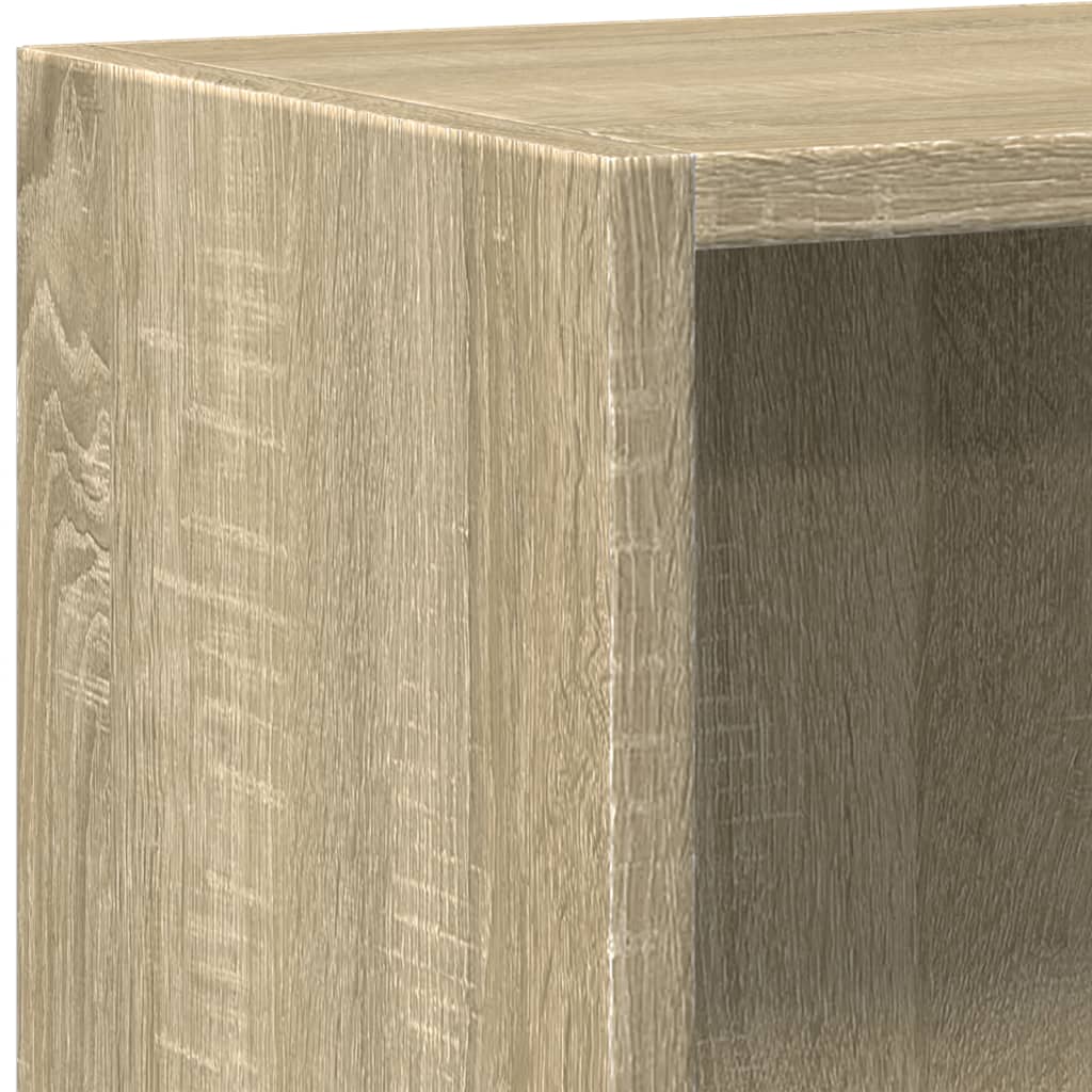 800858 vidaXL Bookshelf Sonoma Oak 60x24x76 cm Engineered Wood